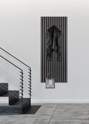 Wandgarderobe zwart