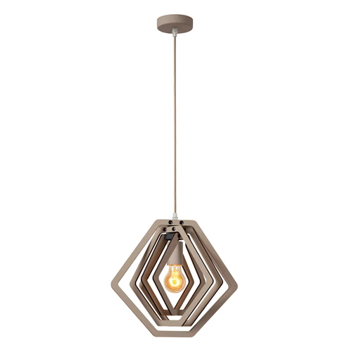 Lucide MAURO - Hanglamp - 1xE27 - Taupe