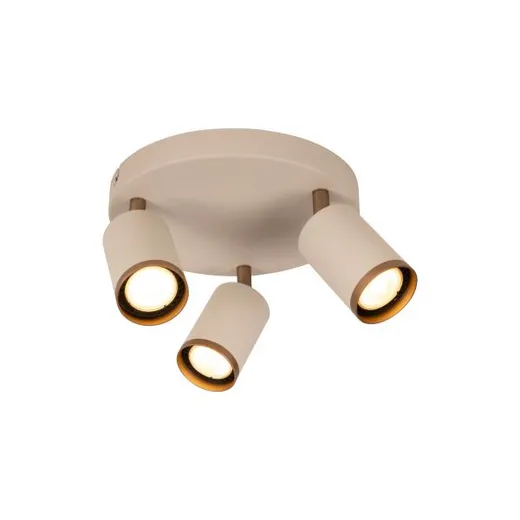 Lucide Regina rond 3 lichts beige/taupe
