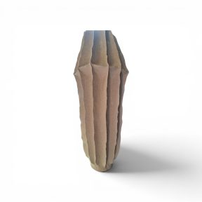 Vaas Japandi stijl beige/ zand kleur 59 cm hoog