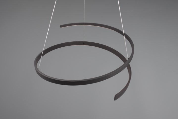 Cinque hanglamp Cinardi mat zwart toonzaal model