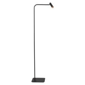Vloerlamp Lumo 4607ZW - moderne zwarte leeslamp