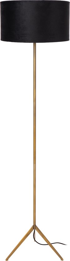 Lucide TONDO - Vloerlamp - Ø 38 cm - 1xE27 - Mat Goud / Messing