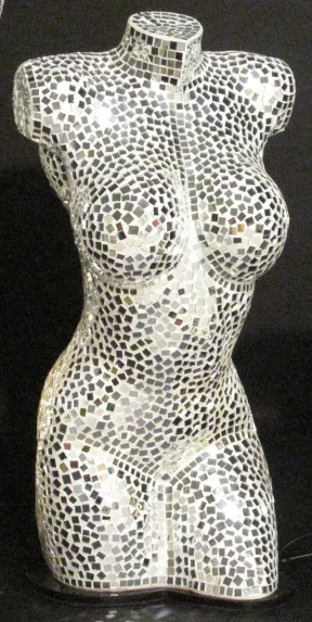 Mozaïek buste lamp 60cm hoog