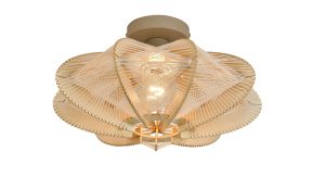 ETH Jessica Plafonniere / Wandlamp 1 lichts Natural/Beige 40cm