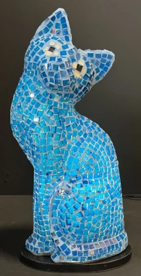 Katlamp 40cm hoog turquoise