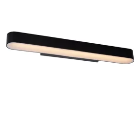 Lucide MADELON - Wandlamp Badkamer - LED - 1x9W 2700K - IP44 - Zwart