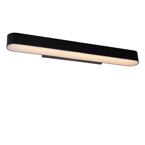 Lucide MADELON - Wandlamp Badkamer - LED - 1x9W 2700K - IP44 - Zwart